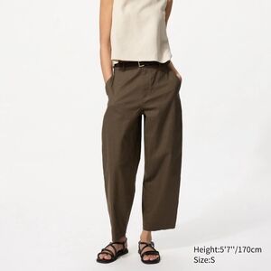 Uniqlo Linen Cotton Tapered Pants